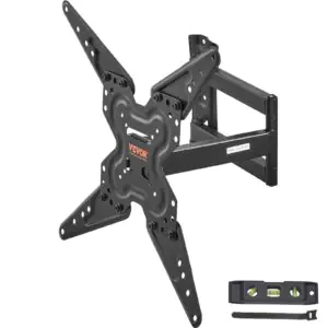 VEVOR RLMF3-E Full Motion TV Mount Fits for Most 26-55 inch TVs, Swivel Tilt Horizontal Adjustment TV Wall Mount Bracket with Articulating Arm, Max VESA 400x400mm , Holds up to 99 lbs