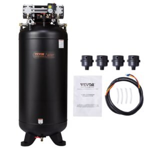 VEVOR FB3500-10A300-1P 80 Gallon Air Compressor 6.5HP 15.5 SCFM@90 PSI 2-Stage 145PSI Oil Free
