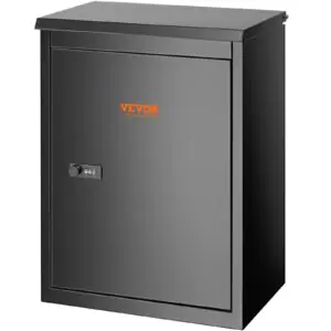 VEVOR Package Delivery Boxes for Outside 15.4" x 10.6" x 20.5", Galvanized Steel Wall Mount Mailbox with Coded Lock, Anti-Theft Baffle, IPX3 Waterproof Lockable Large Mail Box for Porch, Curbside