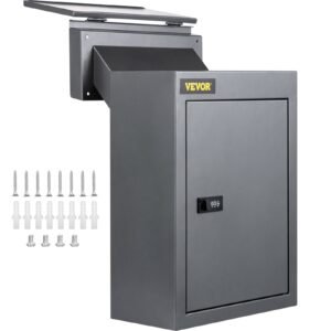 VEVOR BGX-47 Through The Wall Drop Box, 12.5''x6.3''x16.9'' Grey