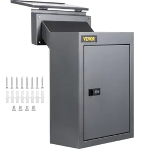 VEVOR BGX-47 Through The Wall Drop Box, 12.5''x6.3''x16.9'' Grey