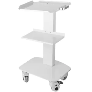 VEVOR 3 Trays Utility Cart 3-Layer Trolley Heavy Duty Lab Dental Rolling Utility Cart with 4 PE Wheels 2 of which can be Locked for Fixing Heavy-Duty with 33Lb Load Capacity