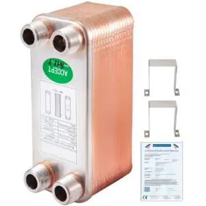 VEVOR EATB12 Heat Exchanger 3"x7.5" 30 Plates