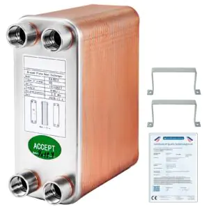 VEVOR B12-60 Heat Exchanger 3"x7.5" 60 Plates