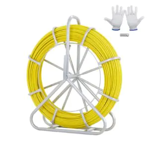 VEVOR JLT-8 Fish Tape Fiberglass, 600 ft, 5/16 in