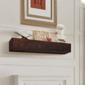 VEVOR RW72-8-5 Fireplace Mantel Wood Shelf 72" Brown
