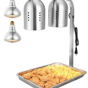 VEVOR Commercial Food Heat Lamp with 500W Bulbs for Food Restaurant Kitchen Buffet