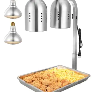 VEVOR Commercial Food Heat Lamp with 500W Bulbs for Food Restaurant Kitchen Buffet