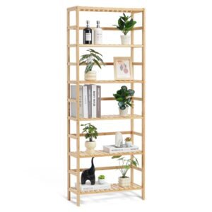 VEVOR OPX-BSS-24IN-6T-N 6-Tier Bamboo Shelf
