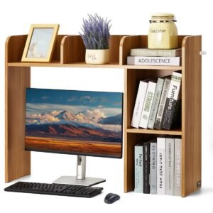 VEVOR KLBS-06 Desktop Bookshelf Wood Desktop Storage Organizer