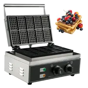 VEVOR Commercial Rectangle Waffle Maker 10pcs