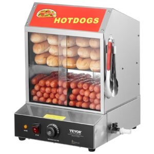 VEVOR NB-RGG-001 Commercial Hot Dog Steamer 2-Tier
