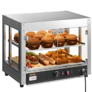 VEVOR BWG-S 2-Tier Commercial Food Warmer Countertop
