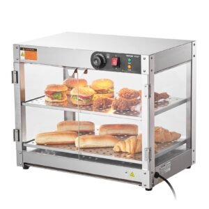 VEVOR NB-02 2-Tier Commercial Food Warmer Display