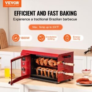 VEVOR BD-02X Stainless Steel Shawarma Grill Machine Electric Gyro Rotisserie Machine