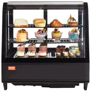 VEVOR XCW-100L Refrigerated Display Case 3.5 Cu.Ft./100L