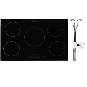 VEVOR LI5-28 Electric Cooktop, 5 Burners
