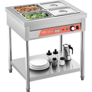 VEVOR SKT1/2*4 4 x 1/2 Pans Commercial Food Warmer