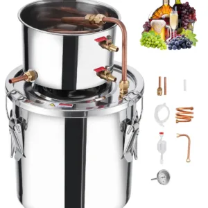 VEVOR STDB-10L Alcohol Still, 3 Gal / 11.4 L