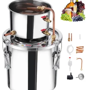 VEVOR STDB-10L-U Alcohol Still, 3 Gal / 11.4 L