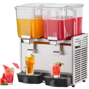 VEVOR LJ12X2 Commercial Beverage Dispenser, 13.6 Qt 12L 2 Tanks