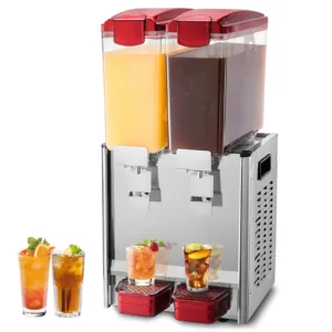 VEVOR LYJ10LX2 Commercial Beverage Dispenser, 2 Tanks