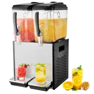 VEVOR LYJ12LX2 Commercial Beverage Dispenser, 2 Tanks