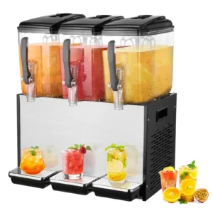 VEVOR LYJ12LX3 Commercial Beverage Dispenser, 3 Tanks 12 L