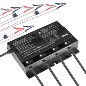 VEVOR UYMC-4P Marine Battery,4-Bank,10A 12V Boat Charger