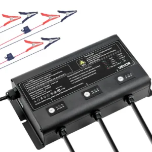 VEVOR UYMC-3M Marine Battery Charger, 3-Bank, 5A 12V