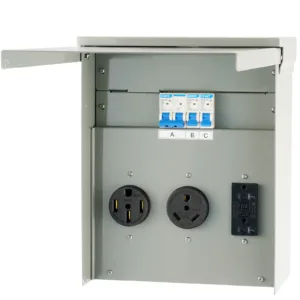 VEVOR RV-30A/50A Temporary Power Outlet Panel, 125/250V