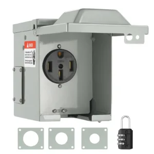 VEVOR RV-50A 50 Amp RV Power Outlet Box, 125/250 Volt