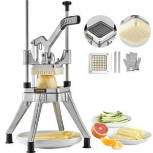 VEVOR J002-01/02 Commercial Vegetable Fruit Chopper 3/8″ Blade