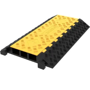 VEVOR Rubber Cable Guard 3-Channe Cord Protection Ramp
