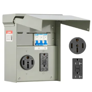 VEVOR Temporary Power Outlet Panel, 20 50 Amp