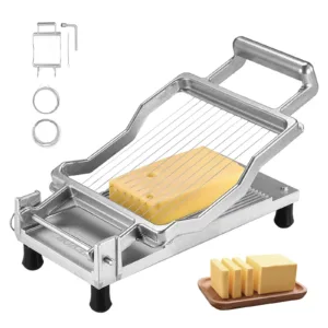 VEVOR HGJNLJ06 Cheese Cutter with Wire, 0.39" & 0.78"