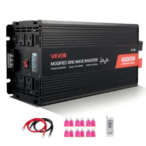 VEVOR TM-4000W 4000W Power Inverter, 12V DC to 120V AC