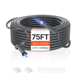 VEVOR Starlink Gen 2 Cable, 75 FT, 24 AWG Copper Core