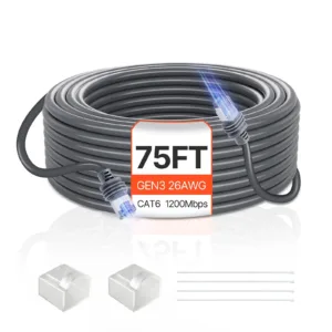 VEVOR Starlink Gen 3 Cable, 75 FT, 26 AWG Copper Core