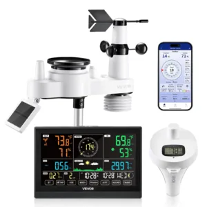 VEVOR YT60307 7-in-1 Wi-Fi Weather Station with APP