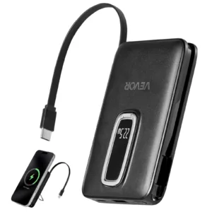 VEVOR Magnetic Power Bank, 10000 mAh Battery Pack