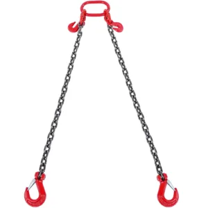 VEVOR Chain Sling, 3/8 inch x 6 ft Lifting Chains with Hooks