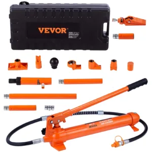 VEVOR 12 Ton Porta Power Kit, Hydraulic Ram with Pump
