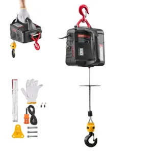 VEVOR 2-in-1 Electric Hoist Winch, 1100 lbs Capacity