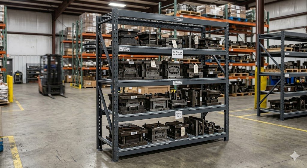 795. Tennsco RXHS-722472 Z-Line Die Rack Steel Shelving Unit