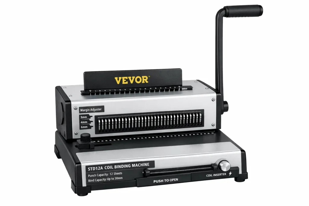 VEVOR STD12A Coil Spiral Binding Machine