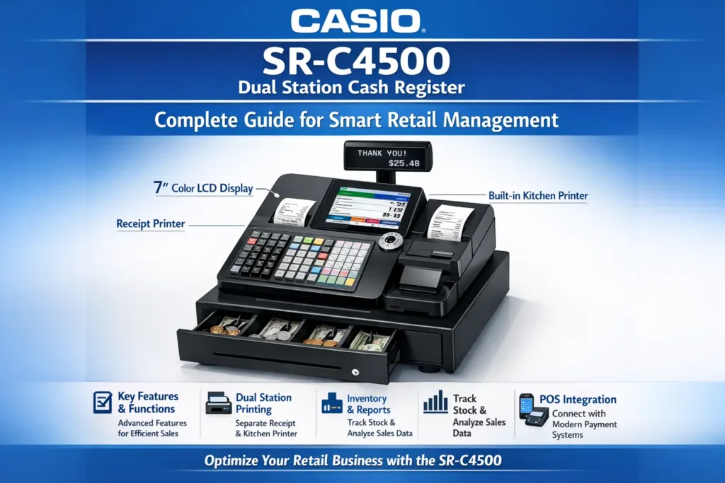 Casio SR-C4500 Dual Station Cash Register