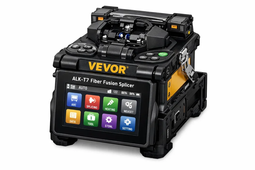 VEVOR ALK-T7 Fiber Fusion Splicer 6 Motors