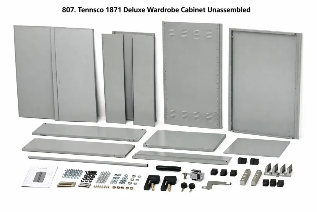 Tennsco 1871 Deluxe Wardrobe Cabinet (Unassembled)