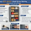 Tennsco QC5-4824S 5-Shelf Q-Line Shelving Closed Starter Unit (20 Gauge): A Complete Guide